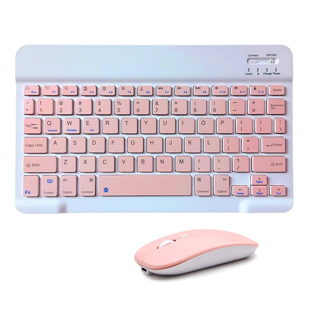 7-дюймовая 10-дюймовая цветная английская клавиатура мышь для планшета Android IPad 9 7 10