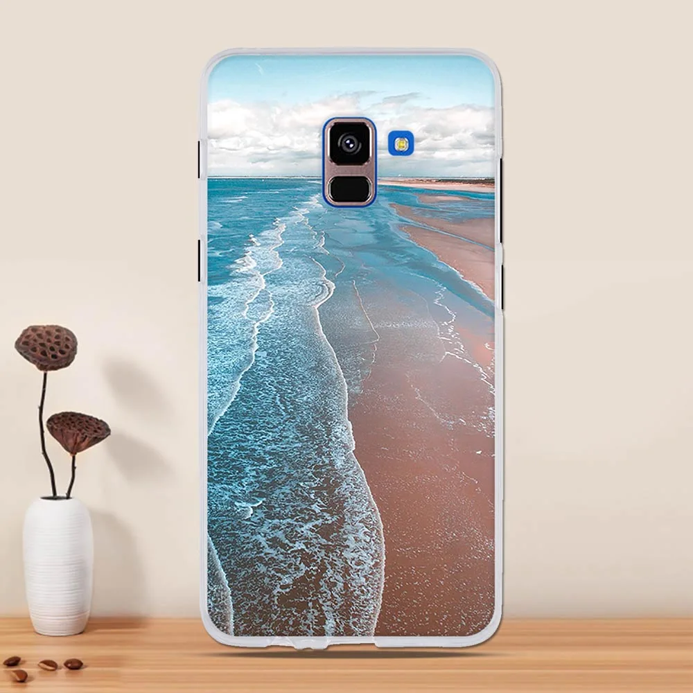 Чехол для samsung Galaxy A8 Plus чехол Капа Coque чехол из термополиуретана и силикона для samsung A8 Plus A 8+ A730F Чехол протектор бампер - Цвет: 53