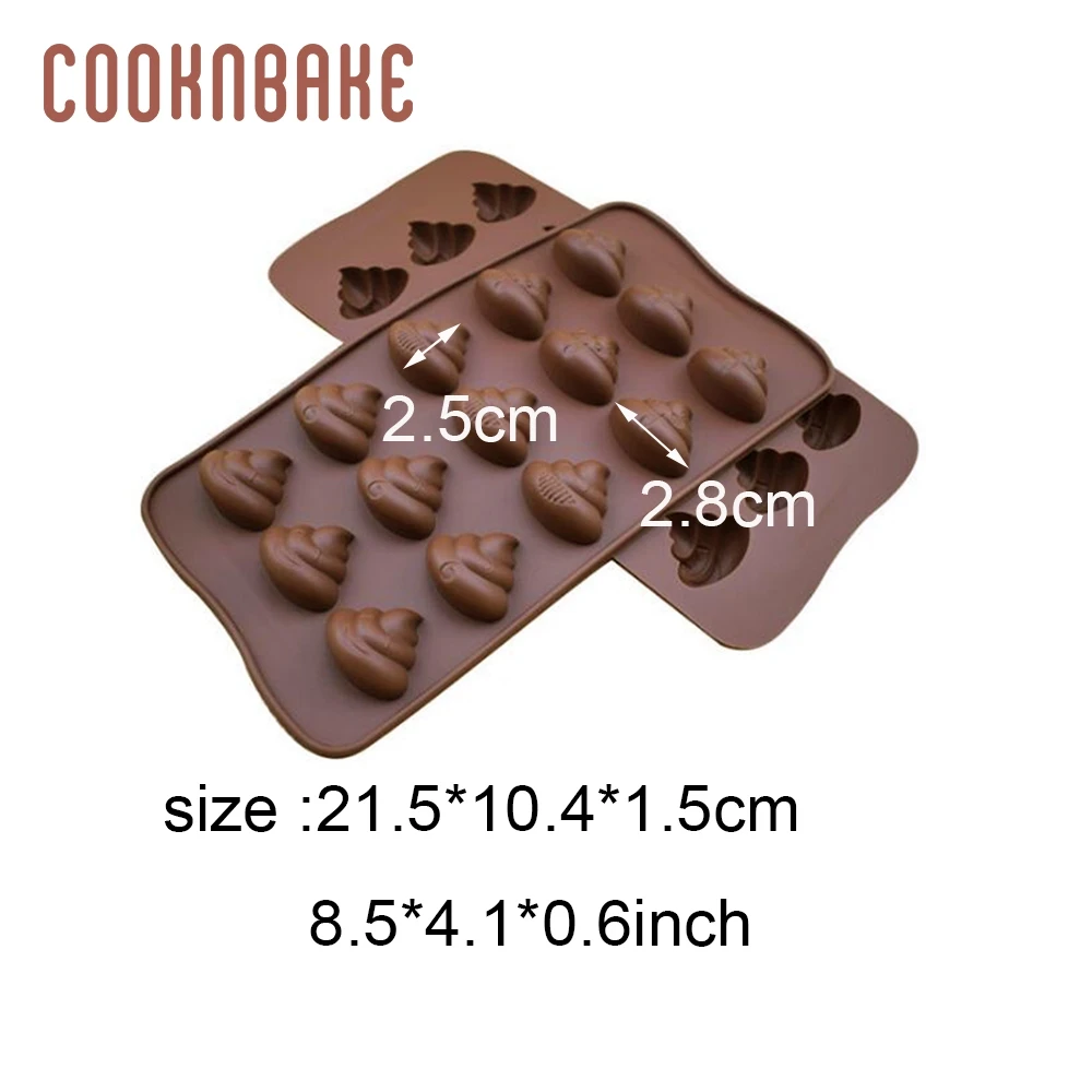 COOKNBAKE силиконовая форма для шоколада в форме какашки конфет мастики печенье