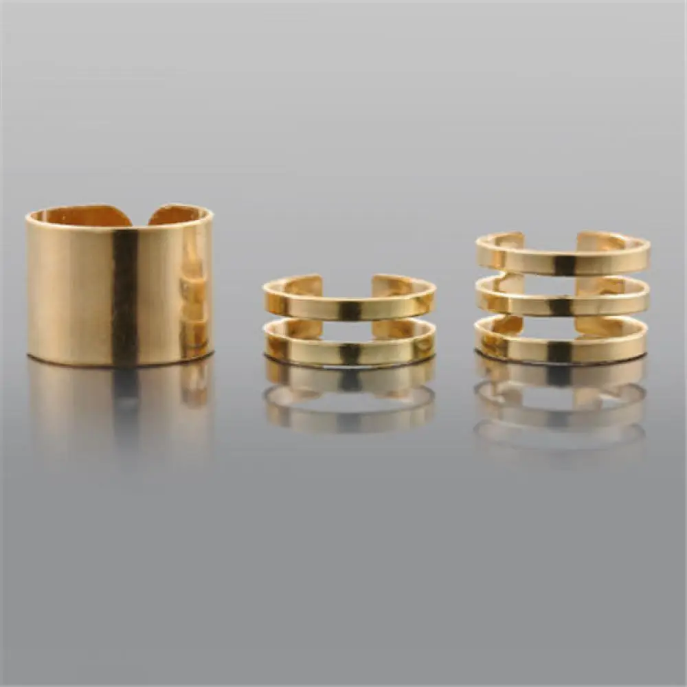 1 Набор/комплект из 3 предметов в стиле панк золотые кольца женские Anillos Стек