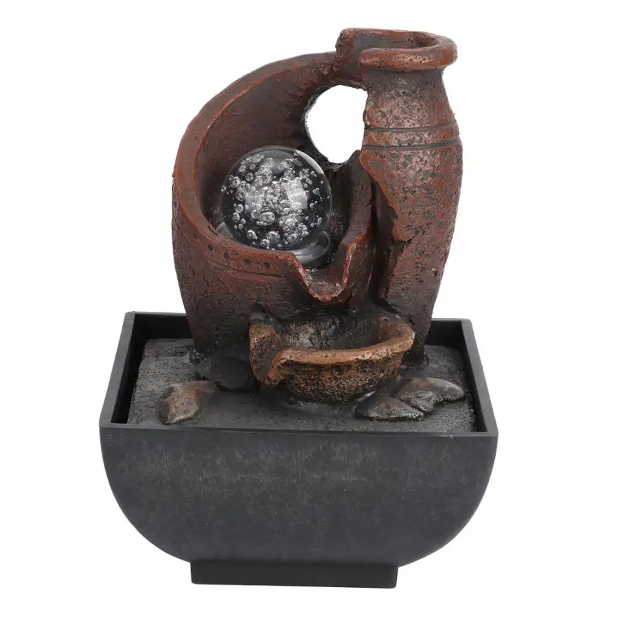 Декоративный Настольный фонтан декоративное украшение с потоком воды