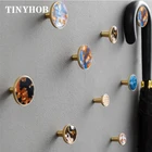 Круглая латунная ручка с узором marblee, круглые ручки для ящиков ручекручки для шкафа, Мебельная ручка для шкафа, Тяговая фурнитура