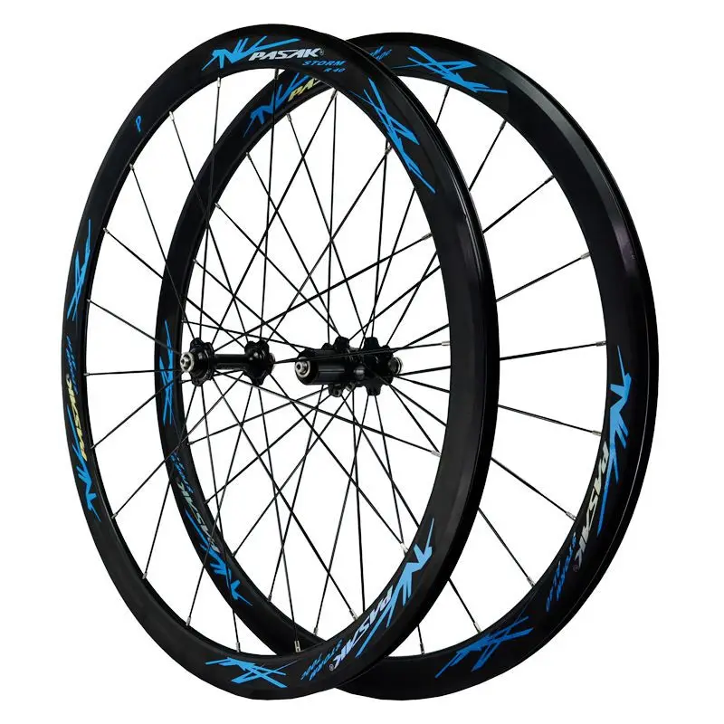 Verkauf PASAK Rennrad 700C Laufradsatz Abgedichtete Lager 40MM Felge Flache Speichen C V Bremse 11 12 Geschwindigkeit Ultraleicht Fahrrad Rad