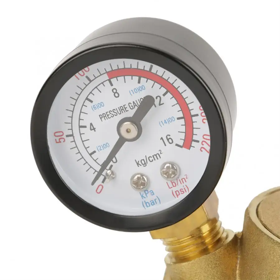 Латунный редуктор давления воды BSP DN50 с регулируемым манометром латунный