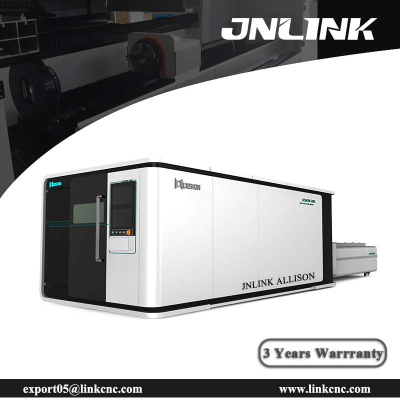JNLINK LXF1530 5x10ft 1500*3000 мм волоконно лазерный станок для резки металла из нержавеющей