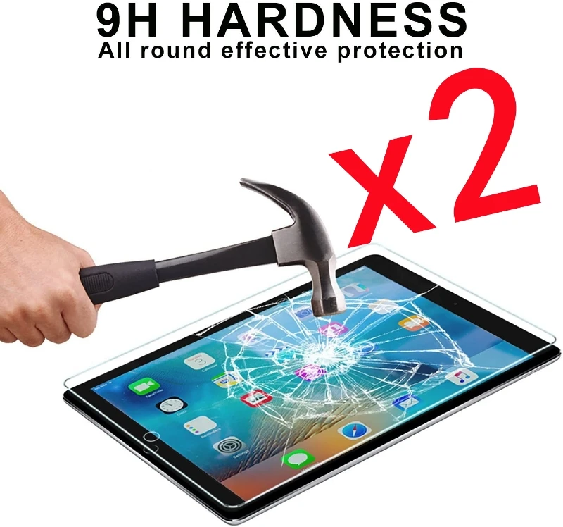 2 шт. Tablet закаленное стекло Экран Защитная крышка для Apple IPad Air 1/IPad 9 7 дюймов Анти