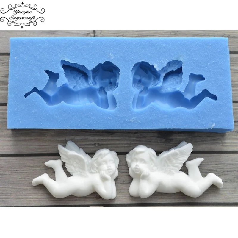 CK-SM-302 Yueyue Sugarcraft Angel baby силиконовая форма помадка форма для украшения торта инструменты форма для шоколадной мастики - Цвет: CK-SM-302