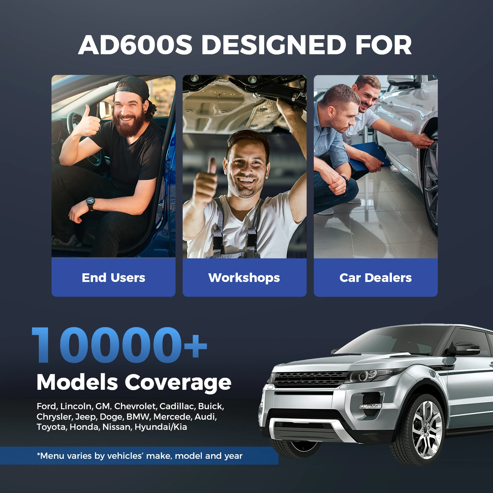 Автомобильный диагностический сканер TOPDON ArtiDiag600S OBD2 прибор для диагностики ABS SRS