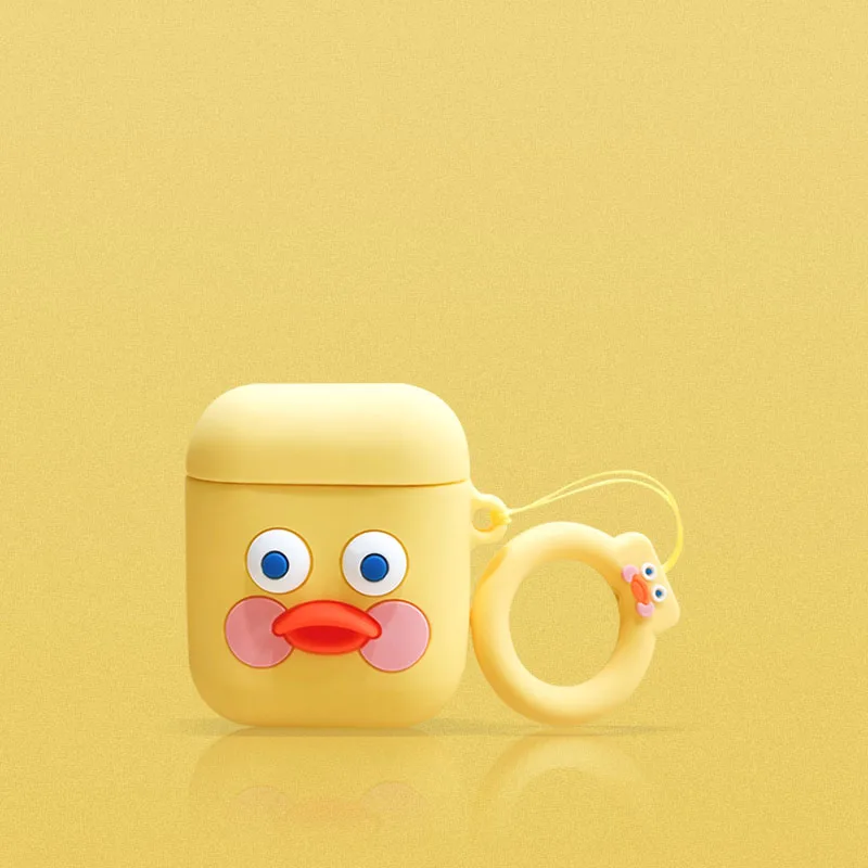 

For AirPods 1 2 Case Cute Cartoon Duck Earphone Cases For Apple Airpods Case Soft Silicone Cover Funda
