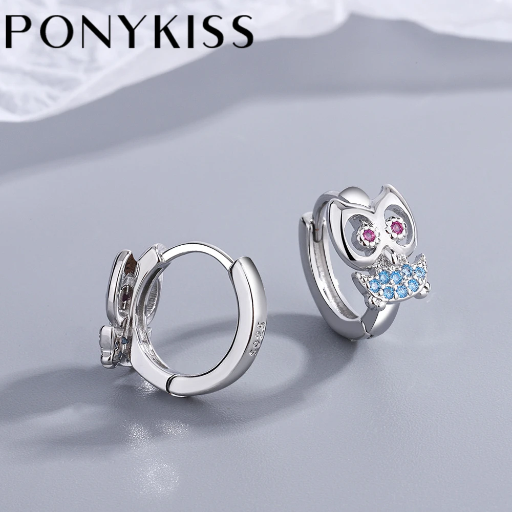 

Стильное минималистичное милое животное PONYKISS из стерлингового серебра 925 пробы для женщин, милое изящное ювелирное изделие, Прямая поставк...