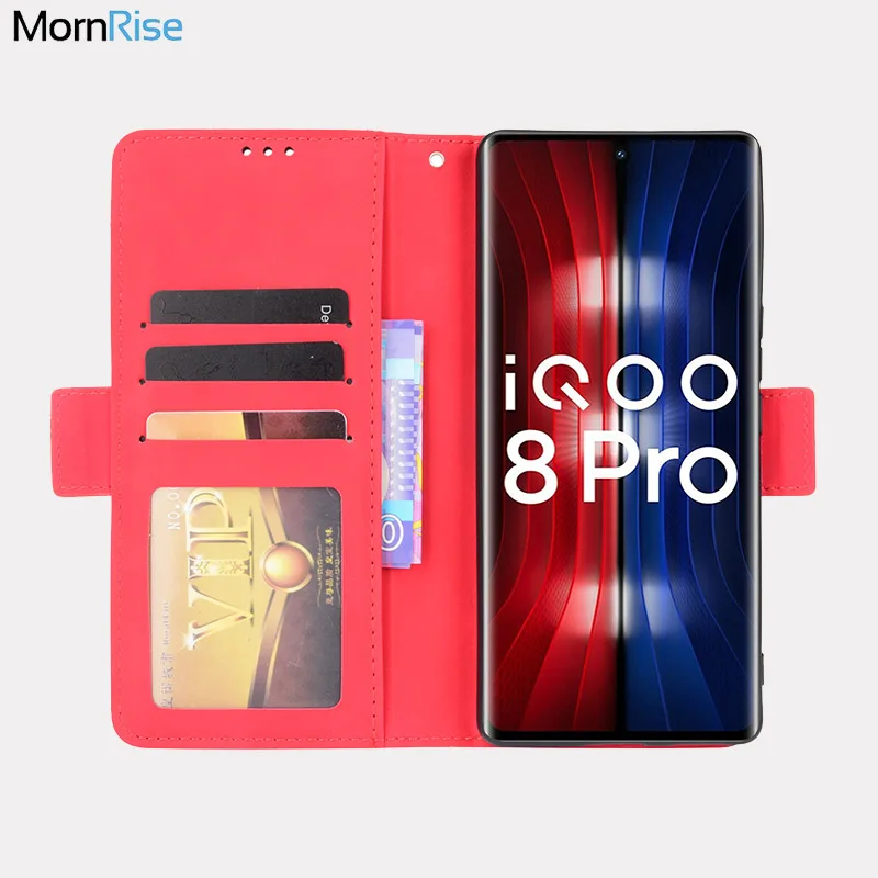 

Чехол-Кошелек для VIVO iQOO 8, магнитный чехол-книжка с откидной крышкой для VIVO iQOO 8 Pro, отделение для карт и фото, роскошные кожаные флип-Чехлы