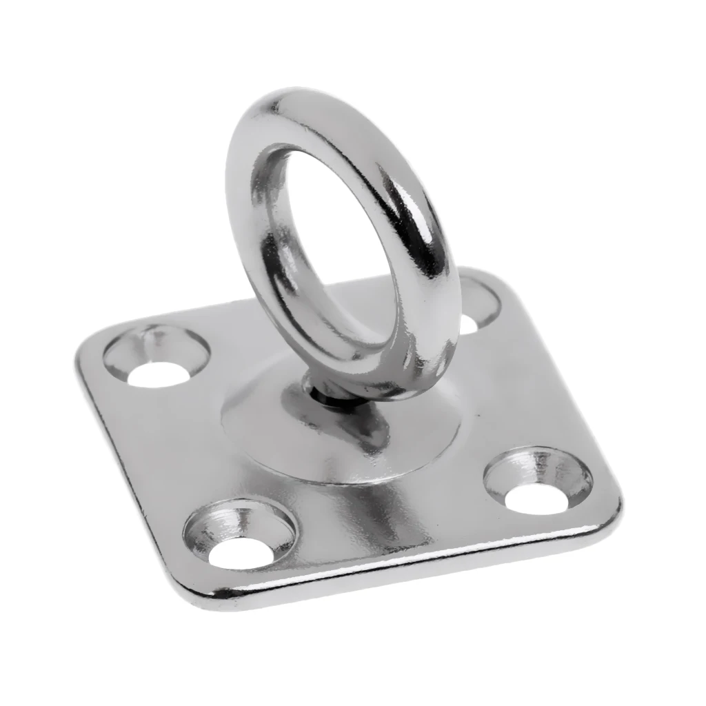 

316 Stainless Steel Square Swivel Pad Eye Plate Eye Hook Shade Sails Mounting Fixing Kit Marine Boat Rigging Hardware 5mm 6mm