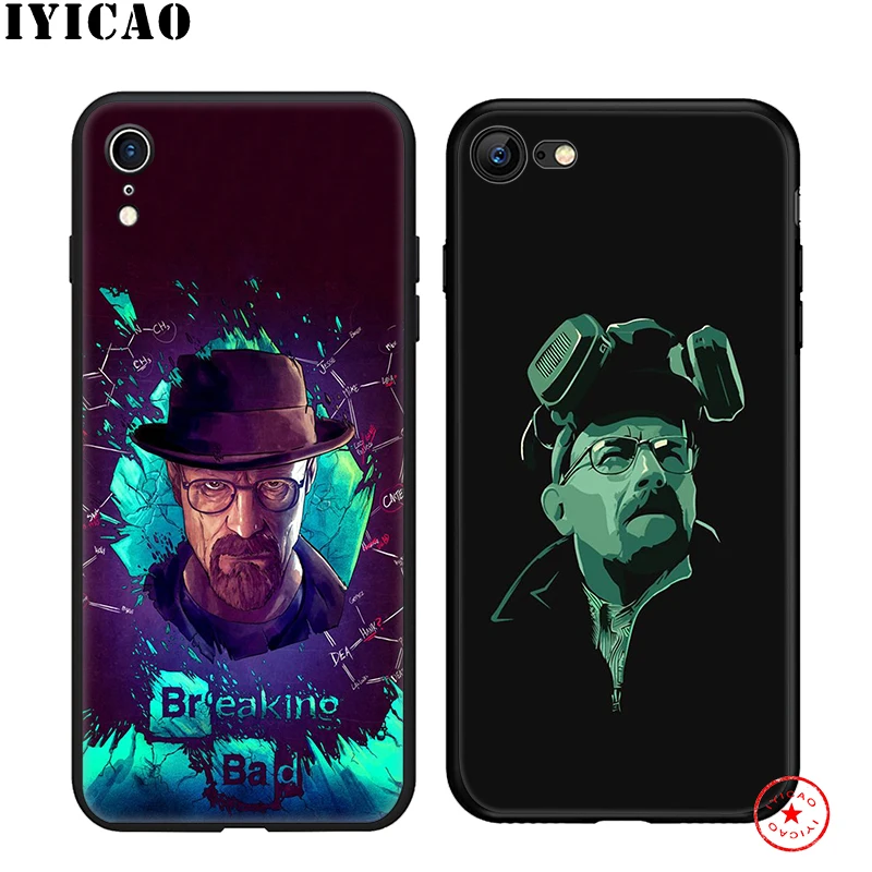 IYICAO Heisenberg Breaking Bad Soft Case for iphone 11 Pro Xr Xs Max 6 6s 7 8 Plus 5 5s Se Silicone TPU |