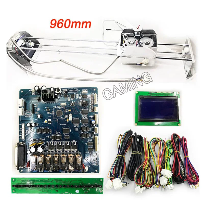 

Toy Crane Machine kit parts with 960mm/96cm crane gantry and claw, motherboard with wire cable for DIY arcade crane game machine