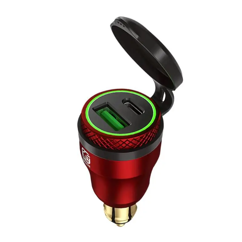 Водонепроницаемая мотоциклетная Быстрая зарядка 12 В 24 QC3.0 USB Type C PD адаптер