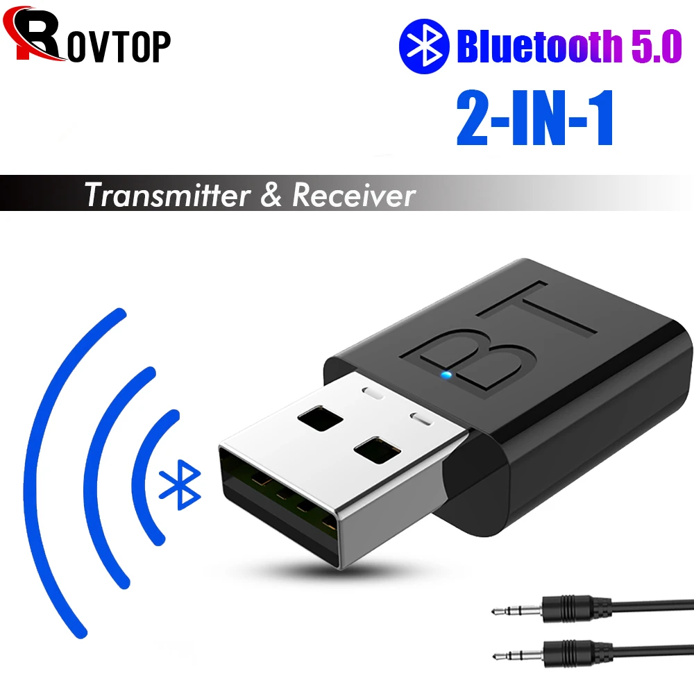 2 в 1 беспроводной Bluetooth 5 0 приемник адаптер USB передатчик стерео аудио наушники