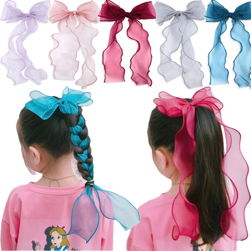 

Chiffon Bowknot Hair Bands for Women Girls Headwear Hairpins Hair Clips Cute Barrettes Girls Hair Accessories