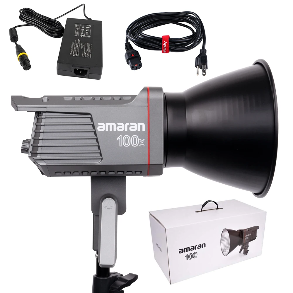 Двухцветная светодиодная лампа для видеосъемки Aputure Amaran 100X 200X 2700-6500K 100 Вт Bluetooth