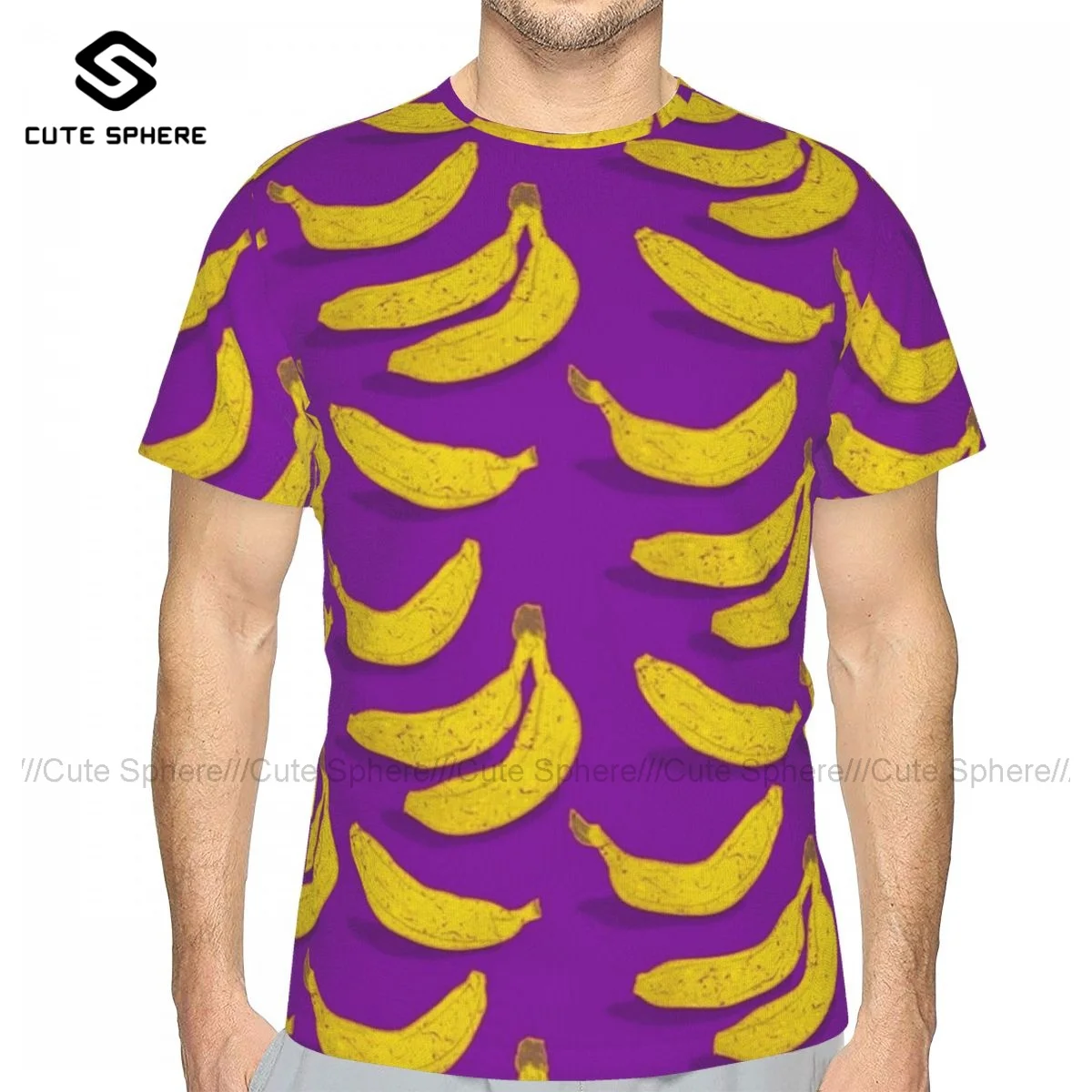 

Футболка с рисунком бананов футболка забавные полиэфирная Пляжная футболка с короткими рукавами, с принтом Футболка негабаритных человек