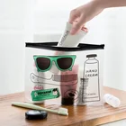 Модные прозрачные косметички из ПВХ для женщин, дорожный органайзер для туалетных принадлежностей, чехол для косметики, сумочка для ванны и макияжа