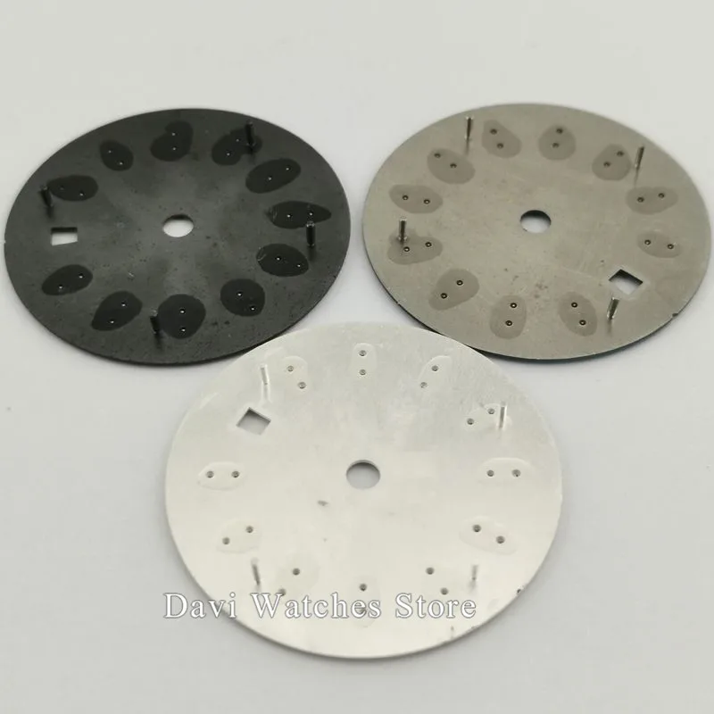 31 мм Bliger/стерильные детали циферблата черный/синий/белый циферблат подходящий