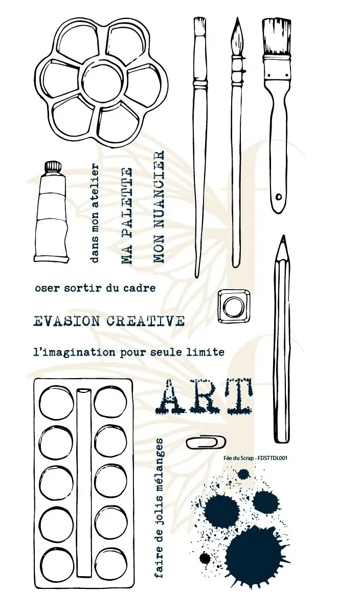 

French Clear Stamp for Scrapbooking Transparent Silicone Rubber DIY Photo Album Decor 0567