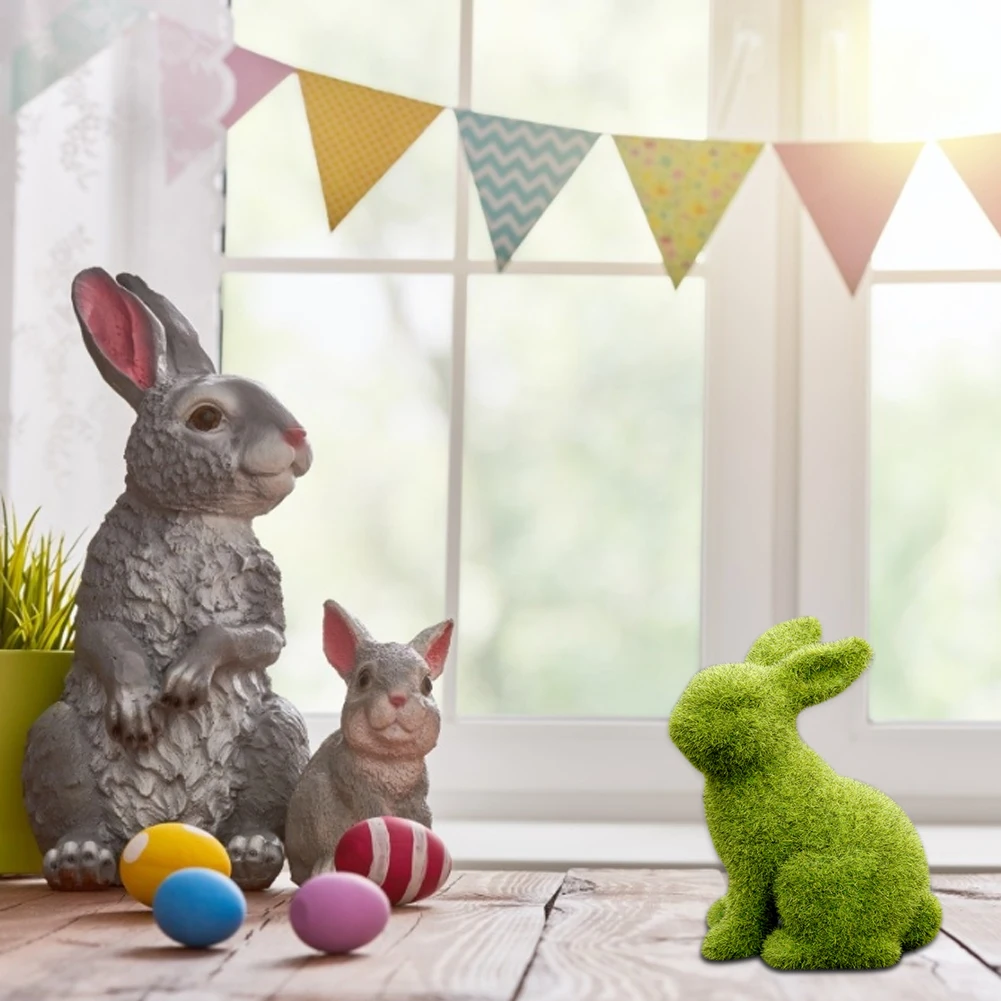 Пасхальный пушистый кролик имитация пасхального кролика украшения из зеленой