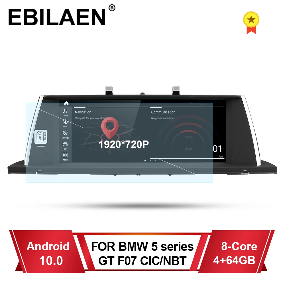 

Android 10,0 Автомобильный мультимедийный плеер для 5 серий F07 GT 2009-2016 CIC NBT система Авторадио GPS навигация головное устройство IPS 4G WIFI