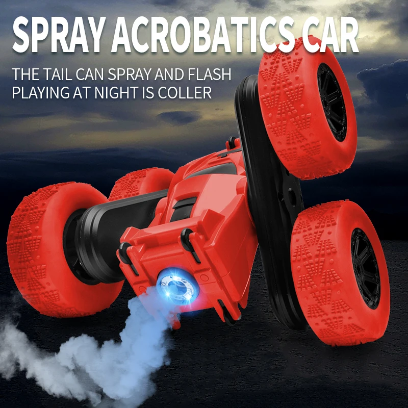 

SprayStunt Car 2.4G 4CH Drift Deformation Buggy Roll Car 360 Degree Rotating Double Sided Flip Vehicle Models Remote Control