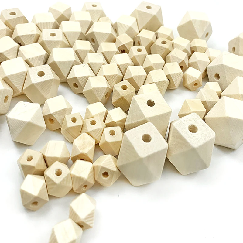 Незавершенные деревянные бусины 10 30 мм природный цвет разделитель экологически