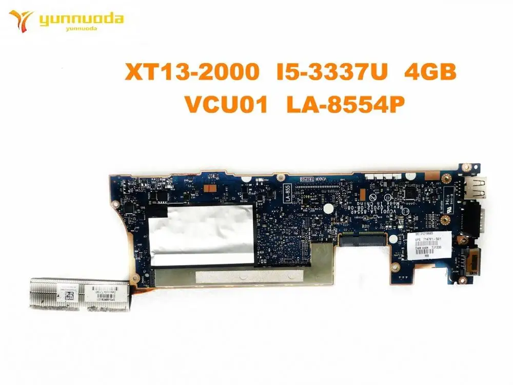 

Оригинальный Для HP XT13-2000 материнская плата для ноутбука XT13-2000 I5-3337U 4 Гб VCU01 LA-8554P испытанное хорошее Бесплатная доставка