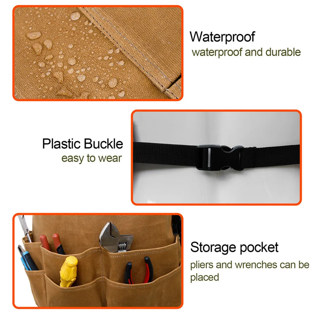 Вощеный холст ретро фартук для гаража сада оборудования мастерской