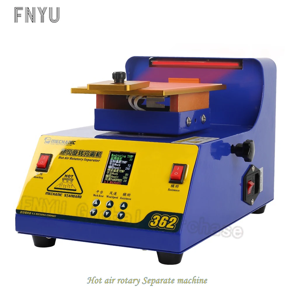 Механический Ремонт экрана 362 роторный разделительный нагревательный стол 380 ℃