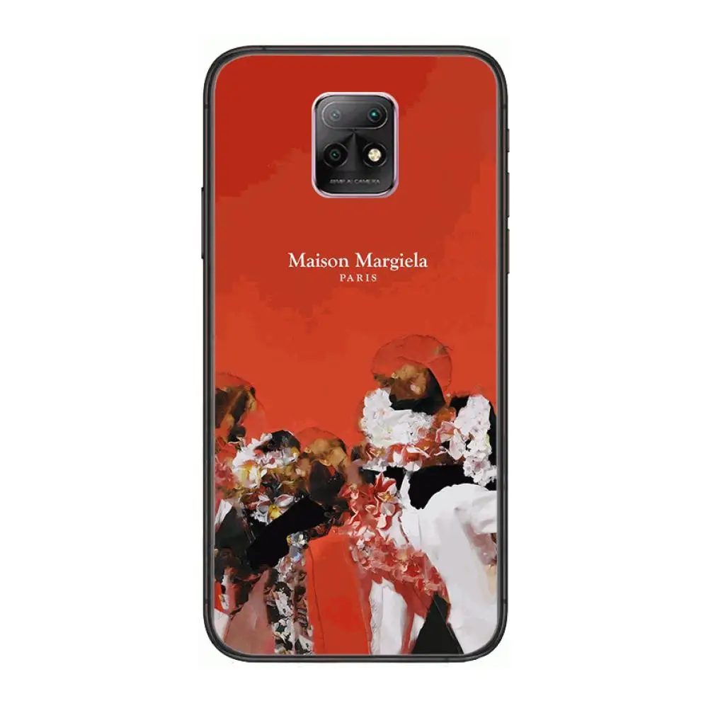 

Case French luxury brand Phone Case For XiaoMi Redmi 10X 9 8 7 6 5 A Pro S2 K20 T 5G Y1 Anime Black Cover Silicone Back Pretty