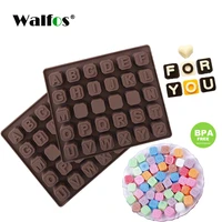 walfos 26 english letters 4 whiteboard chocolate silicone mold candy ice cube mold pastry soap mold fondant cake diy baking tool