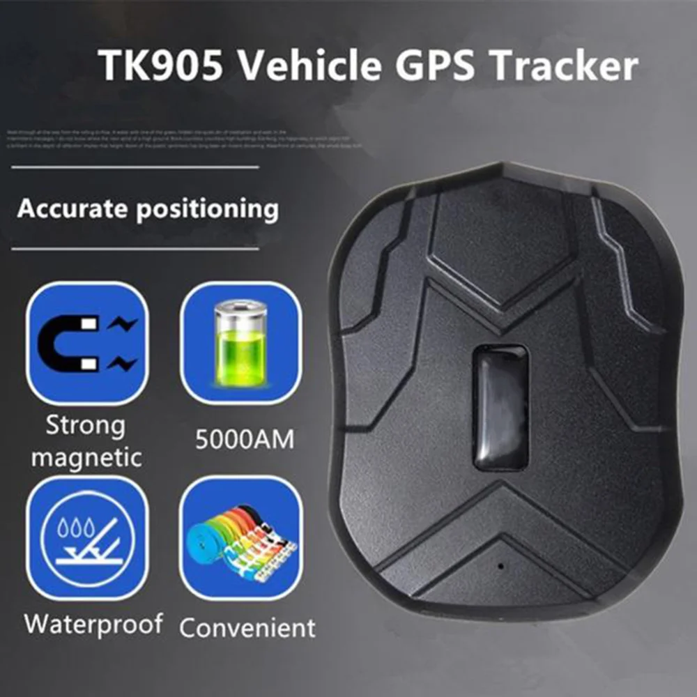 

Car Vehicle Tracking Device GSM Locator TK905 Super Long Standby Time Waterproof Magnet with GSM/2G/GPRS Free Web APP Monitor (B