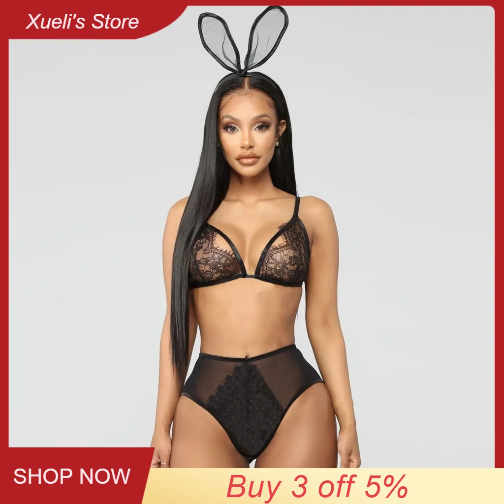 Женское сексуальное нижнее белье Соблазнительные трусики с повязкой на голову