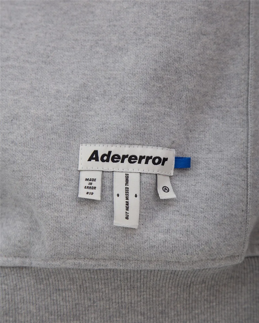 

Oversize Badge Ader Error Pullover Men Women 1:1 High-quality Double-sided Zipper Loose Adererror Hoodie