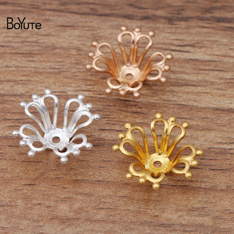 BoYuTe (100 шт./лот) Оптовая торговля металлическими латунными штамповками 17 мм