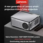 Светодиодный проектор Lenovo Smart 1080P Full HD L5 LXL5 450ANSI-люменов Android 6,0 с боковой проекцией, проектор для офиса с Hi-Fi динамиком