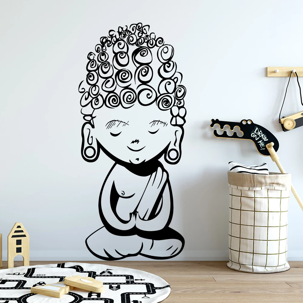 Изысканная Будда Наклейка на стену украшение дома аксессуары для детских комнат