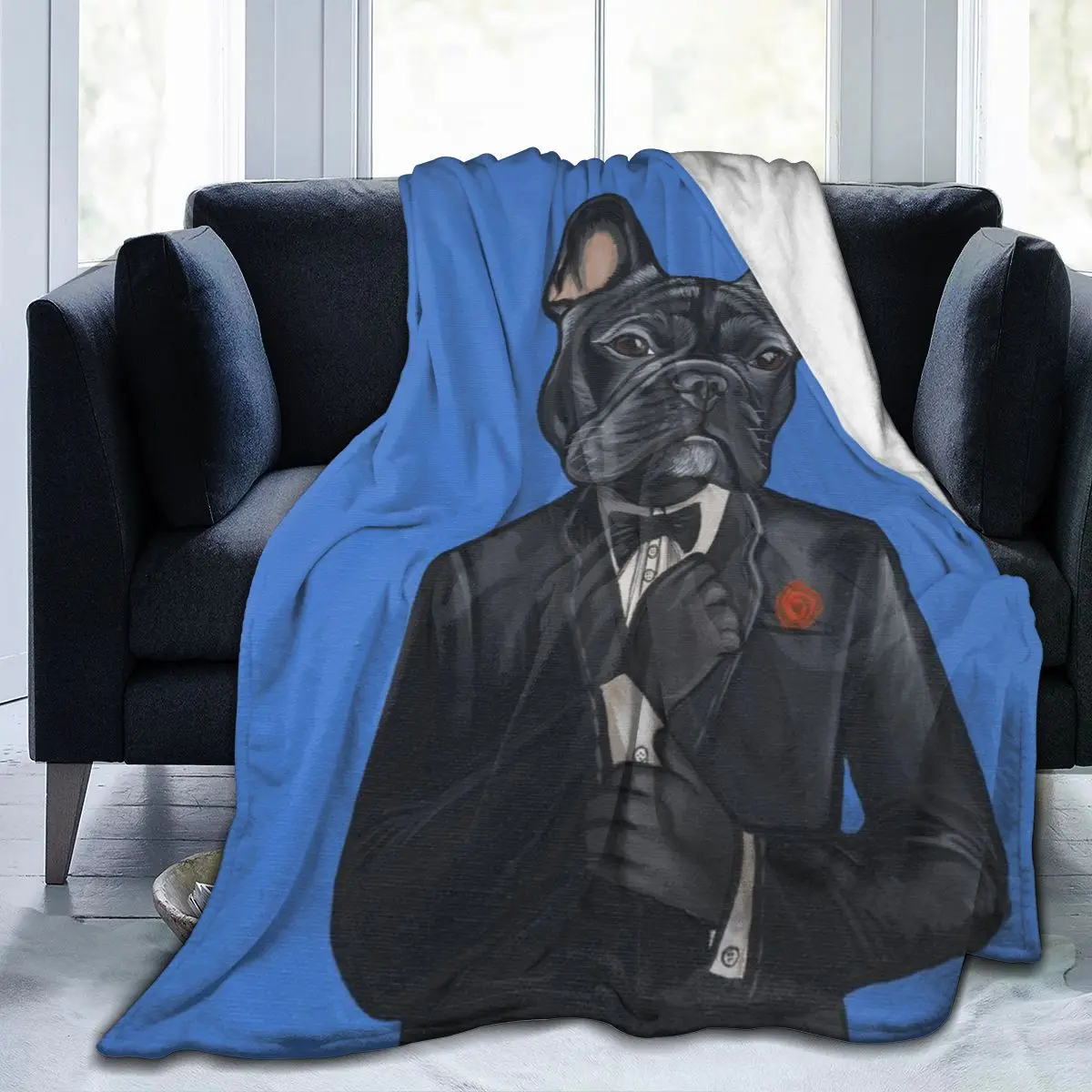 

Manta de franela с 3D принтом собаки, ropa de cama suave, cubierta de cama, украшение textil для el доме, Новинка