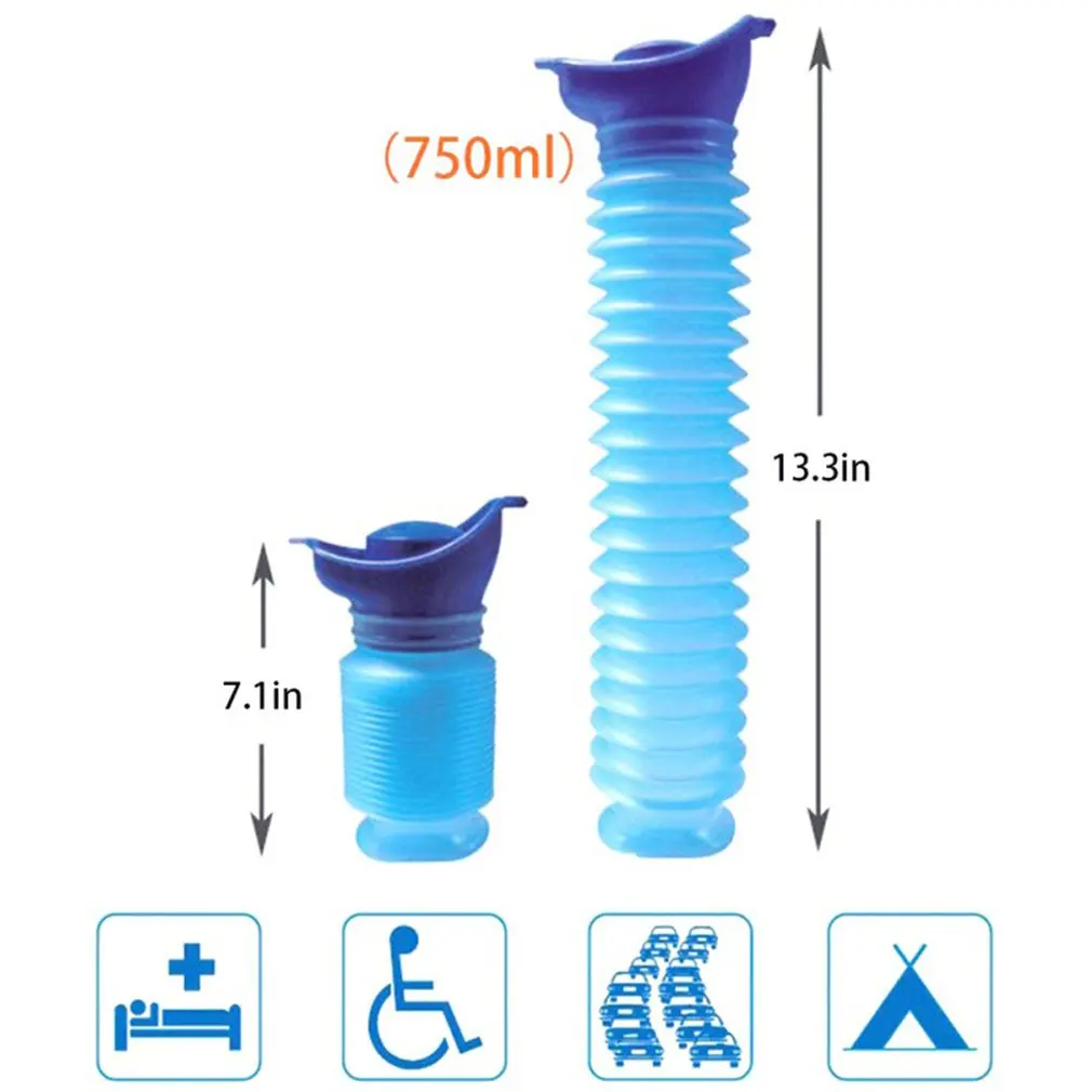 

Outdoor Portable Urinal Women Men Children 750Ml Mini Toilet For Travel Camp Hiking Potty Children Training Foldable Tool