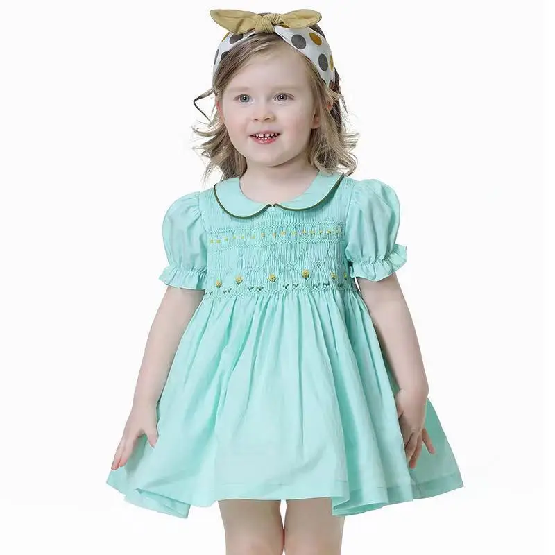 

Summer New Arrival Casual Kids Smocked Clothing Baby Girls Smock Dress Kids Clothes Kids Dresses for Girls Quality Girls Dress