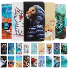 Кожаный чехол-бумажник с откидной крышкой для Xiaomi Redmi 9AT 9A 9 T 9C NFC Redmi9 9 T AT C Redmi9T, Защитные чехлы для телефонов с мультяшным рисунком