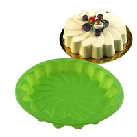 silicone cake mold nonstick heat resistant reusable baking tools tray diy birthday christmas bakeware flower shape mousse mould