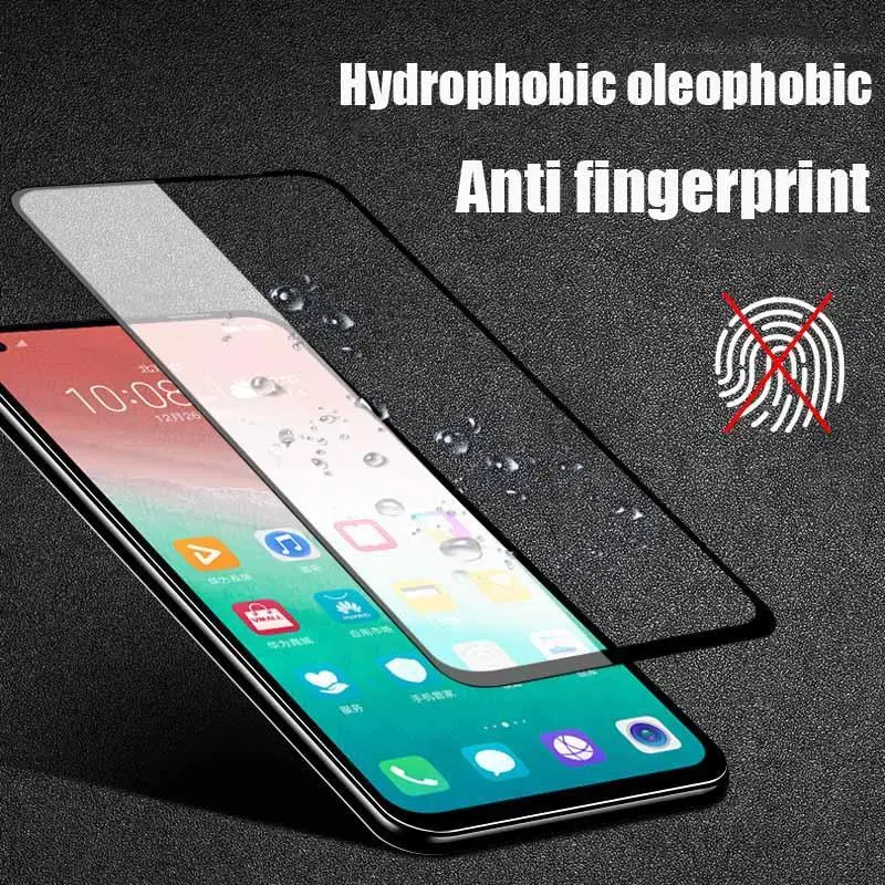 9D Full Cover Tempered Glass Film For Huawei Honor 10 lite 20 Pro 8X 9X 8A Screen Protector P Smart Z/2019 Protective | Мобильные