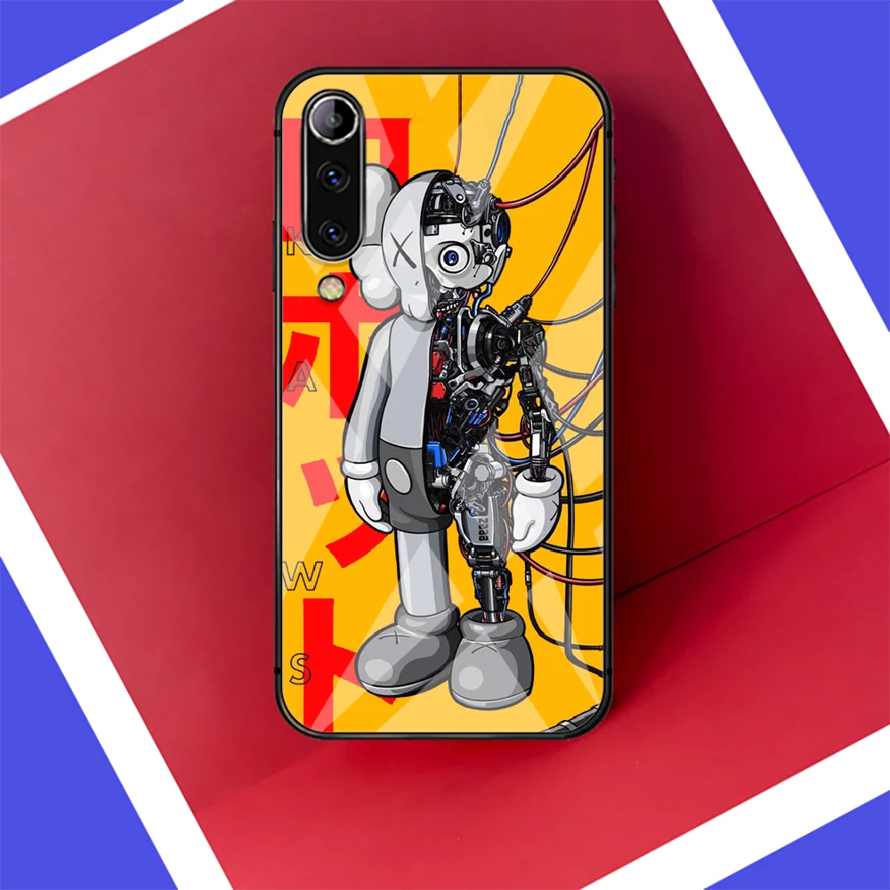 

Toy Brand Kaw Painting Phone Glass Tempered Case Cover For Xiaomi Mi Note A2 A3 8 9 3 9 9T 10 Max Pro Lite Ultra Hoesjes Phone