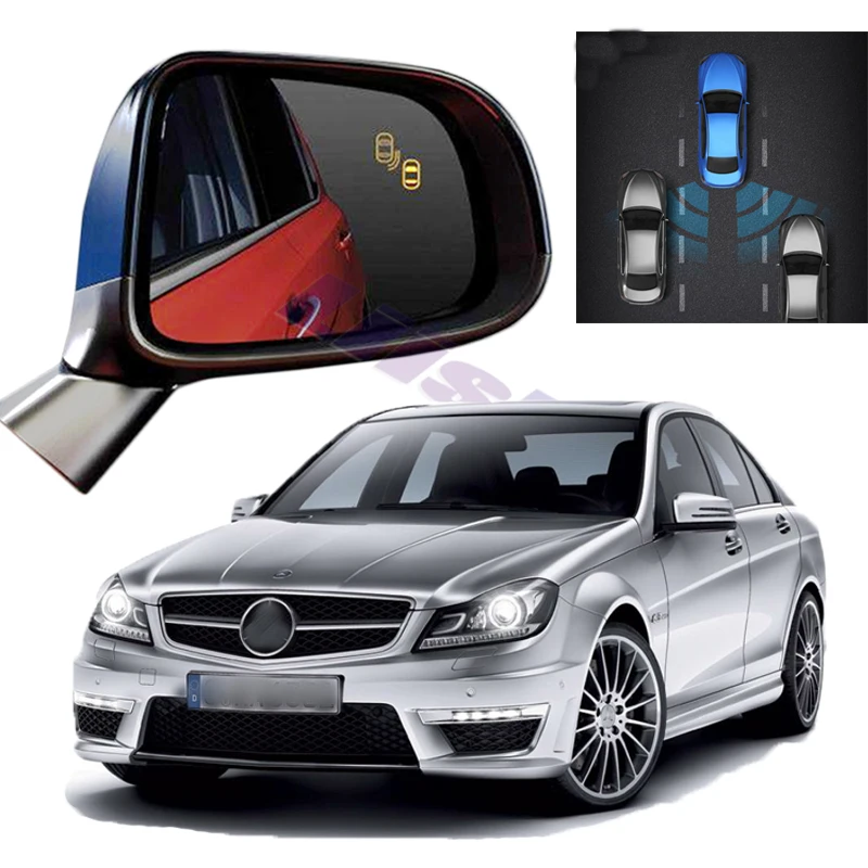 

Автомобильный BSM BSD BSA радар Предупреждение безопасность вождения зеркало обнаружения датчик для Mercedes Benz C MB W204 2010 2011 2012 2013 2014