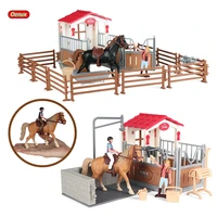 oenux simulation horse animals farm stable horseman action figure pvc high quality emulational model school project toy kid gift